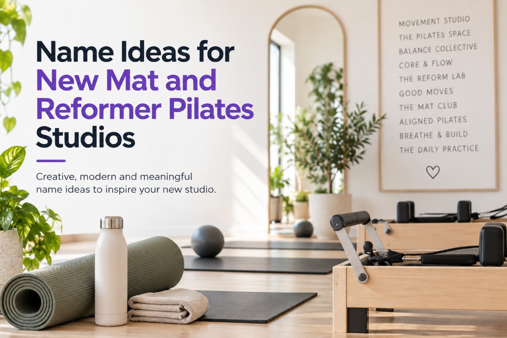Name ideas for new mat and reformer Pilates studios