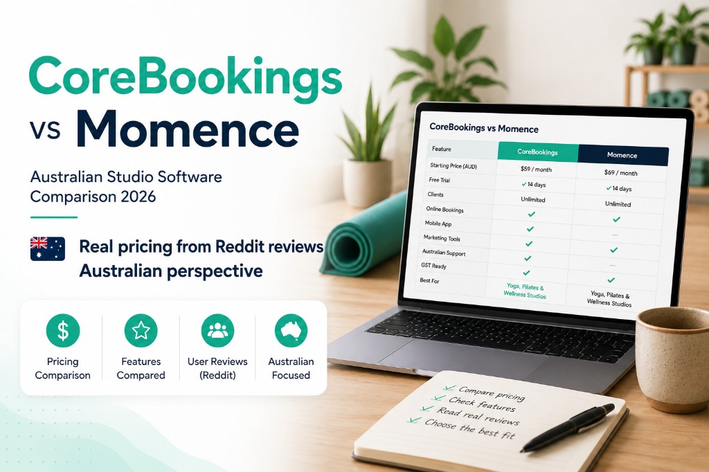 CoreBookings vs Momence Comparison